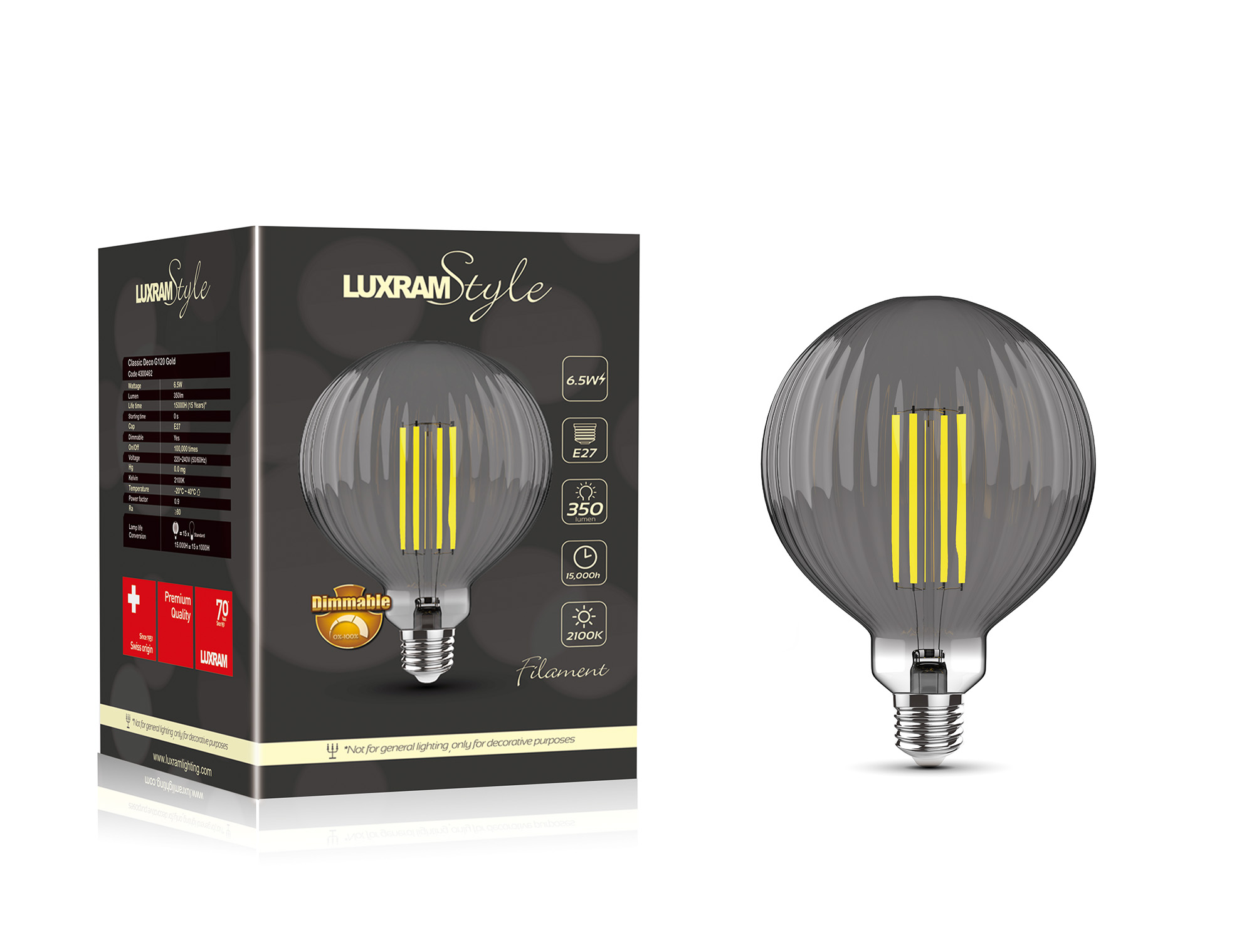 Classic Deco LED Lamps Luxram Vintage